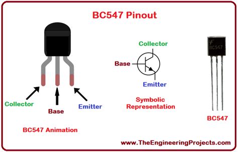 BC547: Datasheet, Pinout, Working, Applications and Simulation - The Engineering Projects