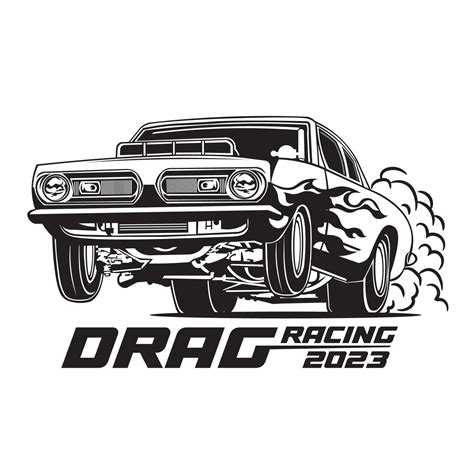 Drag racing car vector illustration, perfect for t shirt design and ...