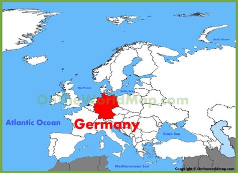 Where Is Germany Located On A Map - CYNDIIMENNA