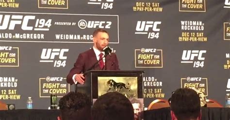 Conor McGregor Gives His Thoughts At The Post Fight Press Conference