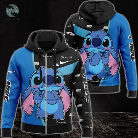 Nike Stitch Disney Cartoon Unisex Hoodie