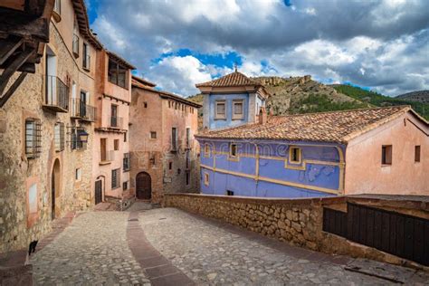 Streets of Albarracin, a Picturesque Medieval Village in Aragon, Spain ...