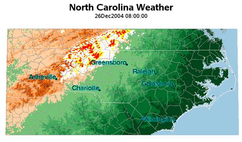 North Carolina Weather Map gif animation
