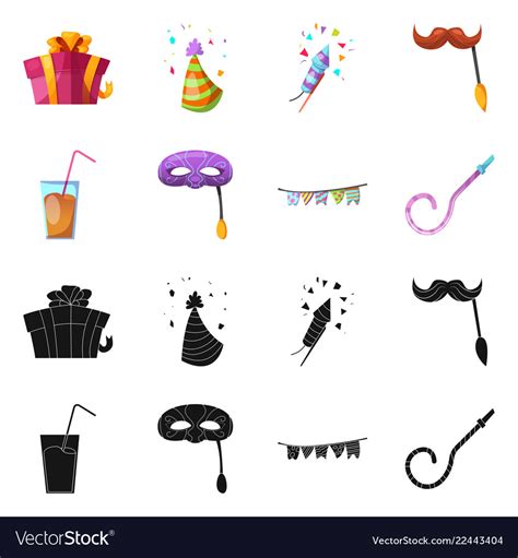 Party and birthday sign Royalty Free Vector Image