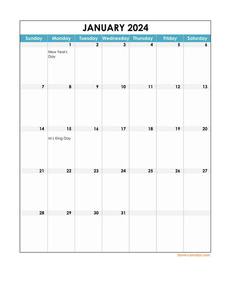 2024 Excel Monthly Calendar Template Free Downloads - Free Printable ...