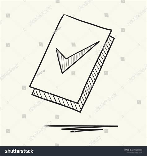 Check Mark Sketch Icon Hand Drawn Stock Vector (Royalty Free) 2196216109 | Shutterstock