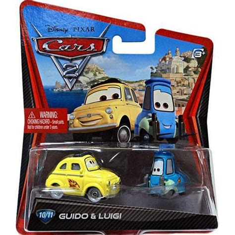 Disney Cars Cars 2 Main Series Guido & Luigi 1:55 Diecast Car - Walmart ...