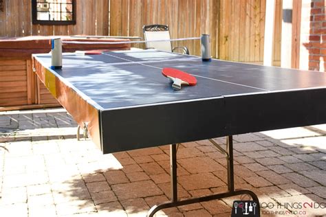How To Make A DIY Folding Ping Pong Table - Half the cost of store-bought!