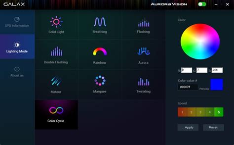 GALAX introduces Aurora Vision RGB lighting control Software - H2S Media