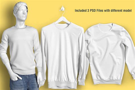 Free Long Sleeve T-Shirt Mockup :: Behance