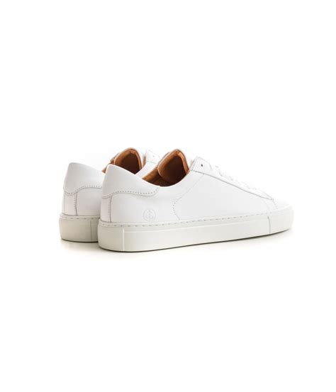 Low top white sneakers in leather | Quality brand Europann