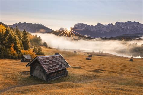 Cabin House in Mountains Wallpaper, HD Nature 4K Wallpapers, Images and ...