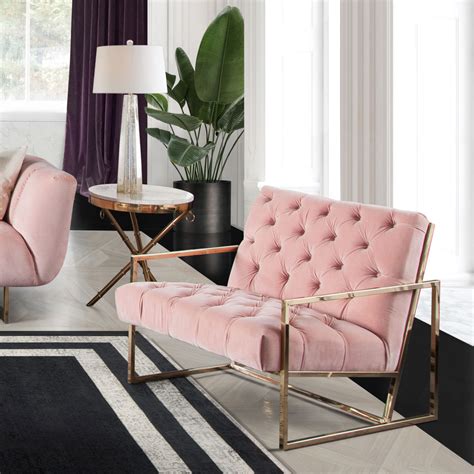 Luxe Accent Chair, Blush | Be Bold Furniture