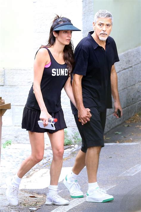 Amal Clooney and dad George take time away from the twins | Daily Mail Online