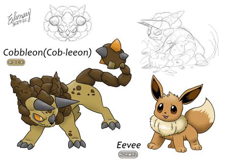 Eevee's rock evolution by Edimay on DeviantArt