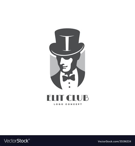 Gentleman logo Royalty Free Vector Image - VectorStock