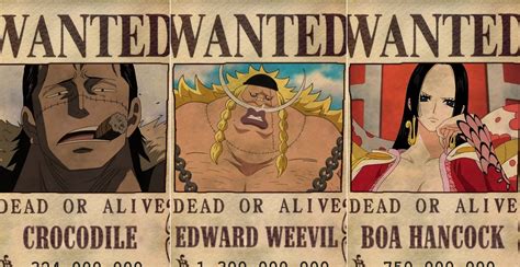 Warlords Active Bounties after Shichibukai Abolition - One Piece