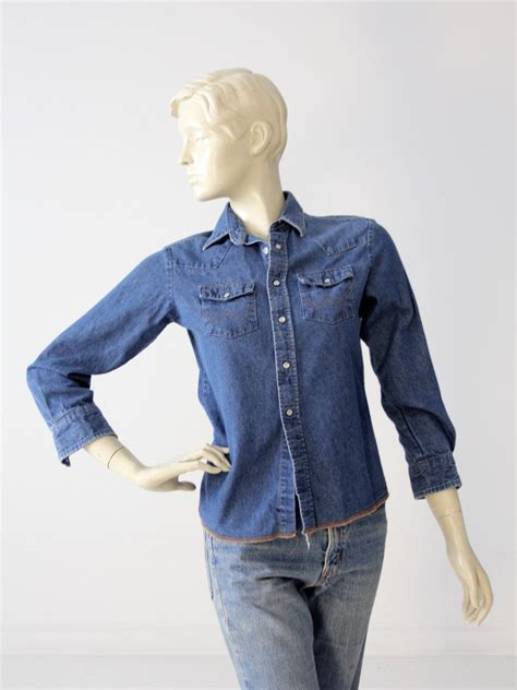 vintage Wrangler denim shirt – 86 Vintage