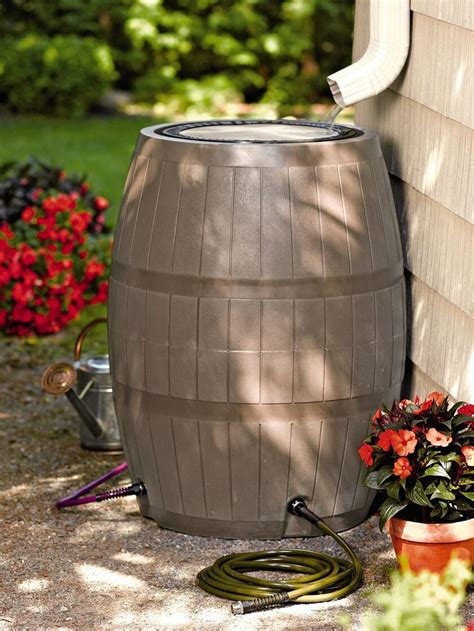 Rain Barrel, 75 Gallons | Rainwater Collection | Gardeners.com | Rain water collection, Rain ...