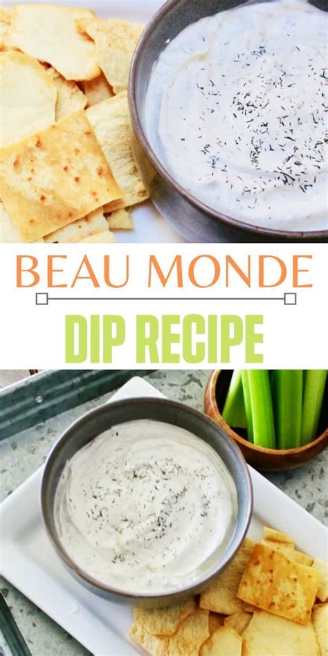 Beau Monde Dip | Veggie dip recipe, Recipes, Dill dip recipes