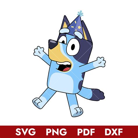 Bluey Birthday Svg, Bluey Svg, Cartoon Svg, Png Pdf Dxf Digi - Inspire ...