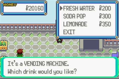 Pokémon Emerald – The Video Game Soda Machine Project