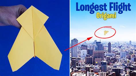 How to Make World Record Paper Airplane Longest Flight 2023 - YouTube