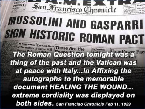 Decoding Satan: "San Franciso Chronicle Feb 11 1929 The Lateran Treaty - The Healing of the ...