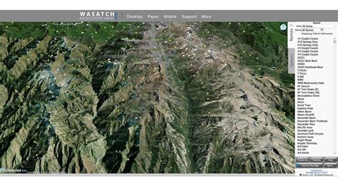 Wasatch Backcountry Skiing Guide & Map – Internet Salmagundi