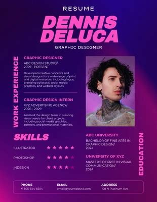 Free Infographic Resume Templates - Venngage