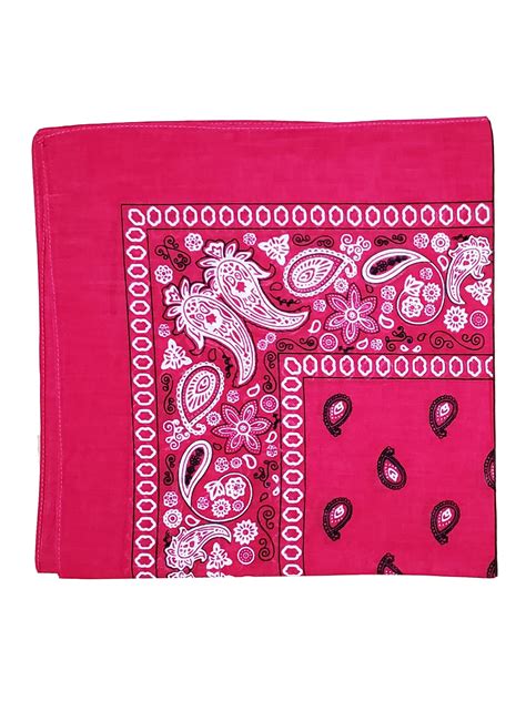 TopHeadwear - Cowboy Cotton Dozen Bandana Scarf Paisley Solid 12 Pack ...