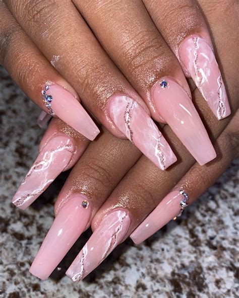 UPDATED: 40+ Bubbly Pink Acrylic Nails for 2020 (August 2020)