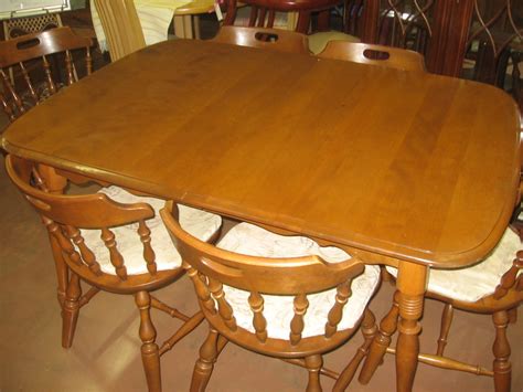 SOLD: Mid-century Rockport Maple dining table and chairs | Flickr