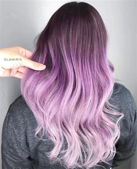 40 Cool Pastel Hair Colors in Every Shade of Rainbow | Lilac hair, Purple ombre hair, Hair color ...