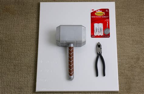 GEEK DIY BAM!: MIGHTY THOR TOY HAMMER WALL DISPLAY DIY