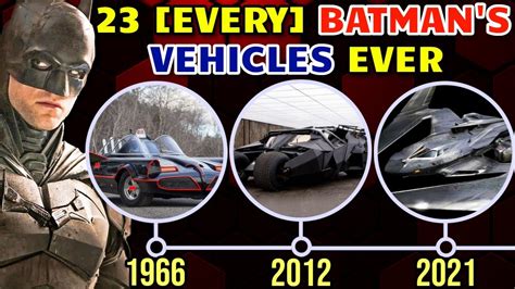 23 (Every) Batman's Vehicles from Comics, Movies, Games - A Complete Guide to Every Bat-Vehicle ...