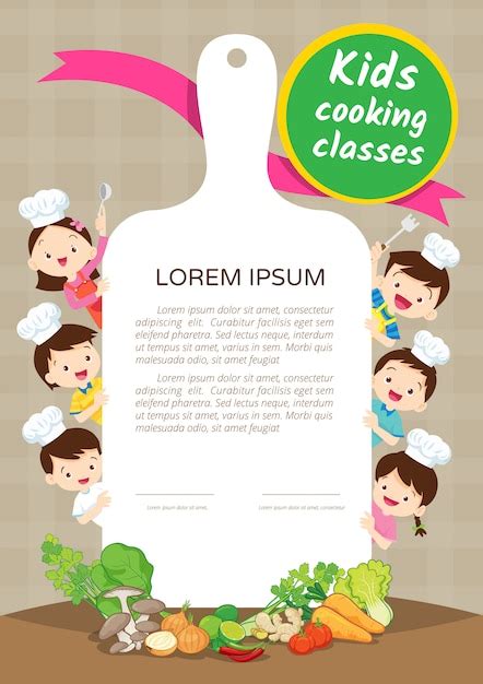 Kids cooking class certificate | Premium Vector