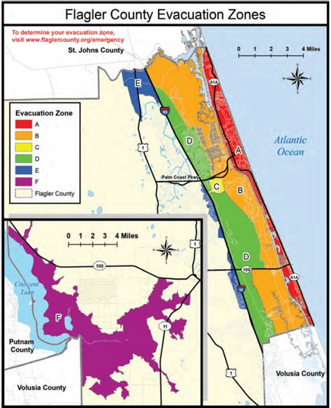 Palm Coast Evacuation Zone Map