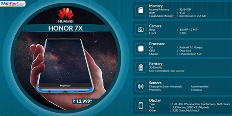 Huawei Honor 7X Full Specifications- Infographic | SAGMart