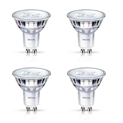 LED 50W GU10 Glass Bright White (3000K) - Case of 4 Bulbs - ENERGY STAR®