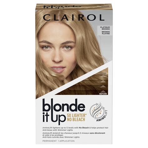 Clairol Blonde It Up Permanent Hair Color Lightening Kit, Platinum Bronde, Hair Dye, 1 ...