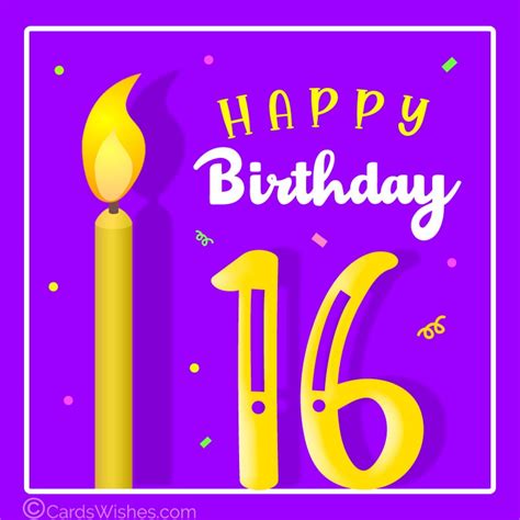 Happy 16th Birthday Wishes | The Best to Say Happy Sweet 16