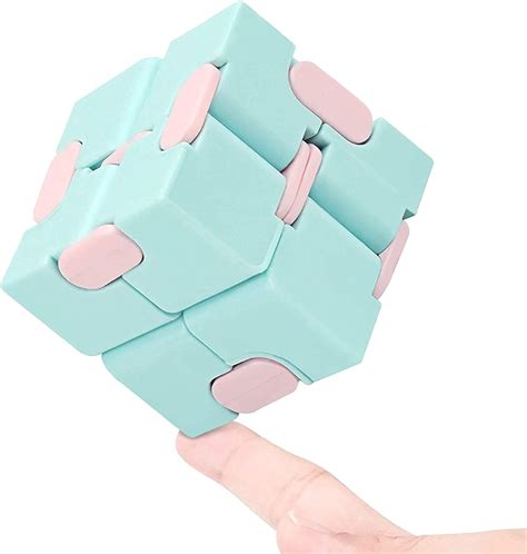 Justch Fidget Cube Fidget Finger Toy for Office Staff Adults Kids Stress and Anxiety Relief ...