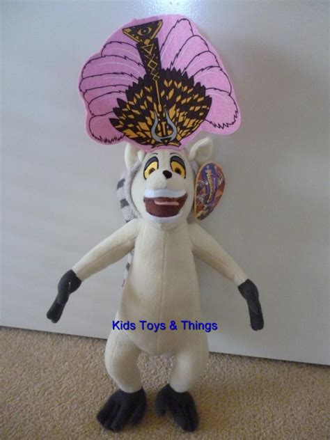 MADAGASCAR 3 MOVIE - KING JULIEN Plush Toy 35cm tall Meduim size BNWT ...