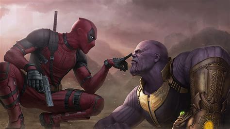 HD wallpaper: Movie, Crossover, Deadpool, Thanos | Wallpaper Flare