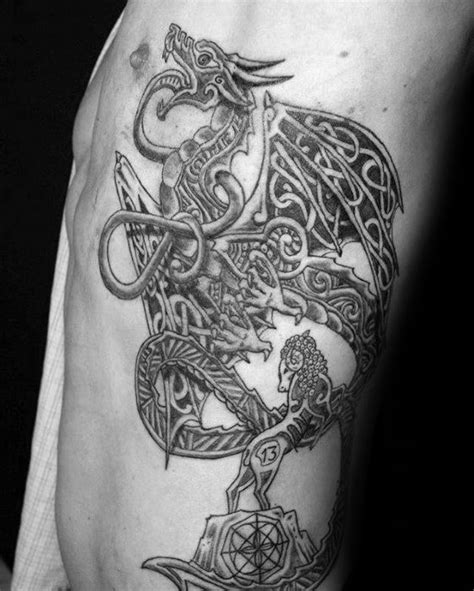 Celtic Knot Dragon Tattoo