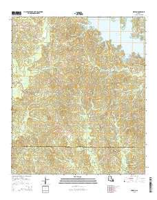 Caney Creek Reservoir Topo Map in Jackson Parish, Louisiana