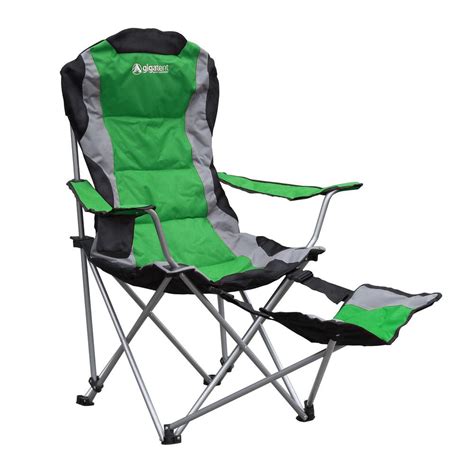 GigaTent Padded Camping Chair with Footrest-CC003 - The Home Depot