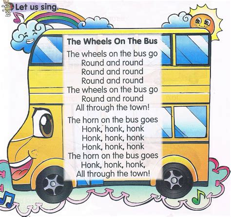 English Bee Learning Corner: The wheels on the bus