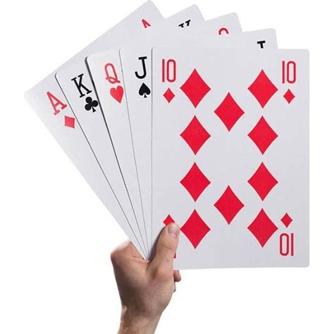 Jeu de cartes géant XXL - 28 cm - 54 cartes dont 2 joker - Achat ...